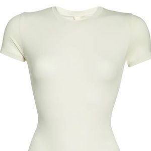 SKIMS Stretch Cotton Jersey T-Shirt Bodysuit NWOT